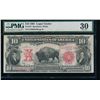 Image 1 : 1901 $10 Bison Legal Tender Note PMG 30