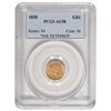 Image 1 : 1858 $1 Princess Head Type III Gold Coin PCGS AU58