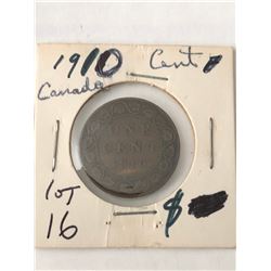 1910 Canada Large Cent Nice Early Coin