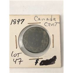 Rare 1897 Canada Large Cent Nice Early Coin
