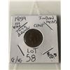 1859 1st Year Indian Head Cent G VG Grade