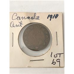 1918 Canada Large Cent Nice Early Coin