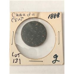 Rare 1888 Canada Large Cent Nice Early Coin
