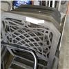 Image 2 : BLACK METAL PATIO CHAIRS STACKING