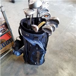 BAG OF LEFT HAND GOLF CLUBS