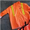 Image 2 : HURRICANE RAINWEAR FLAME RESISTANT HI-VIS XL RAIN SUIT AND BONUS XXL JACKET RETAIL $125