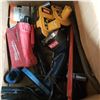 Image 2 : BOX OF TOOLS AND RYOBI CORDLESS BATTERIES