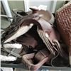 Image 3 : SYLVER SUPREME RAWHIDE QUARTER HORSE TREE SADDLE COMPLETE W/ SADDLE PAD, HALTER, LEAD,BRIDLE, AND HA