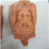 Image 3 : 2 TERRA COTTA WALL SCONCE PLANTERS W/ MALE AND FEMALE FACES