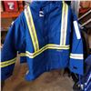 Image 1 : PARKA NOMEX BLUE FLAME RESISTANT W/REFLECTIVE SIZE XL RETAIL $613