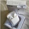 Image 2 : NEW I7S BLUETOOTH EAR BUDS, WHITE WITH CHARGING CASE - RETAIL $79