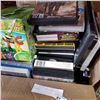 Image 2 : BOX OF DVDS, GAMES, AND BLU-RAYS