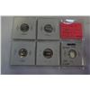 Image 3 : 5 MIXED SILVER ROUNDS AND BARS BAR .925 SILVER, ROUNDS .999 SILVER