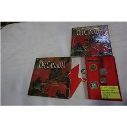 2 OH CANADA UNCIRCULATED COIN SETS, ONE SEALED 1995 AND 1996