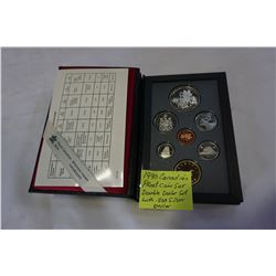 1990 CANADIAN PROOF COIN SET WITH DOUBLE DOLLAR SET WITH .500 SILVER DOLLAR