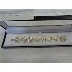 STERLING SILVER "SMILING SUN" BRACELET - RETAIL $440