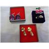 Image 1 : 6 LADIES DINNER RINGS AND 2 PAIRS OF EARRINGS