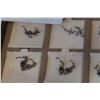 Image 2 : TRAY OF UNQIUE STERLING EARRINGS - ALL STAMPED 925