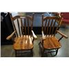 Image 1 : 2 WOODEN DINING CHAIRS