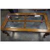 Image 3 : VINTAGE GLASS INSERT COFFEE TABLE