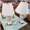 Image 1 : PAIR OF WHITE CERAMIC TABLE LAMPS