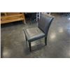 Image 2 : STUDDED GREY LEATHER CHAIR