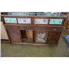 Image 2 : ANTIQUE GLASS AND OAK DISPLAY COUNTER