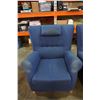 Image 1 : BLUE IKEA ROLLED ARM CHAIR