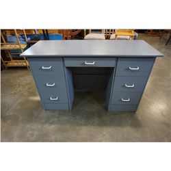 GREY DOUBLE PEDESTAL DESK