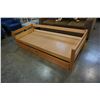 Image 1 : TWIN BED FRAME W/ UNDER STORAGE DRAWERS