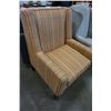Image 2 : STYLUS FURNITURE STRIPED ACCENT CHAIR