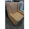 Image 2 : STYLUS FURNITURE STRIPED ACCENT CHAIR
