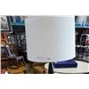 Image 2 : MODERN CHROME ACCENT FLOOR LAMP, WITH WHITE SHADE