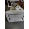Image 2 : MODERN CHROME AND MICROFIBER SOFA