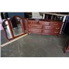 Image 1 : 7 DRAWER FRENCH PROVINCIAL DRESSER W/ MIRROR