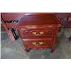 Image 2 : 2 DRAWER FRENCH PROVINCIAL NIGHTSTAND AND HEAD BOARD