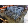 Image 1 : 6 BLACK CAST METAL PATIO CHAIRS