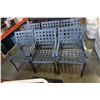Image 2 : 6 BLACK CAST METAL PATIO CHAIRS