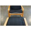 Image 2 : BENT WOOD IKEA ARMCHAIR AND OTTOMAN