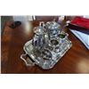 Image 2 : 7 PIECE ASSORTED SILVER PLATED TEA SERVICE