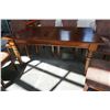 Image 2 : BOMBAY CONTEMPORARY DINING TABLE W/ 6 UPHOLSTERED CHAIRS W/ TABLE COVER AND EXTENSION