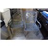 Image 1 : 2 BLACK CAST METAL PATIO CHAIRS