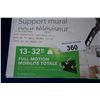 Image 2 : NEW OVERSTOCK INSIGNIA FULL MOTION TV WALL MOUNT 13-32 INCH 33 LB CAPACITY
