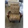 Image 2 : MODERN WOOD FRAMED ARM CHAIR