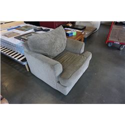 UPHOLSTERED PILLOWBACK ARMCHAIR