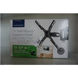 NEW OVERSTOCK INSIGNIA FULL MOTION TV WALL MOUNT 13-32 INCH 33 LB CAPACITY