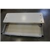 Image 2 : METAL BASE COFFEE TABLE W/ STORAGE COMPARTMENTS