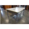 Image 3 : METAL BASE COFFEE TABLE W/ STORAGE COMPARTMENTS