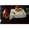 Image 2 : LOT OF 4 CHERISHED TEDDIES FIGURES DINING TABLE, JOHN DEERE, POOH BEAR, MICKEYMOUSE CLUB