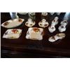 Image 1 : ROYAL ALBERT OLD COUNTRY ROSE SMALL SERVING DISHES, CANDLE HOLDERS, AND 2 SALT AND PEPPERS